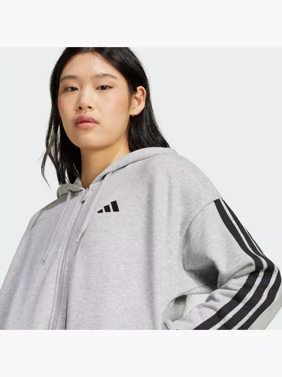 adidas Essentials 3-Streifen French Terry Kapuzenjacke