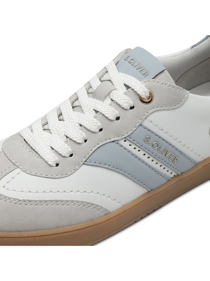 s.Oliver Sneakers in Weiß/ Grau/ Hellblau günstig kaufen