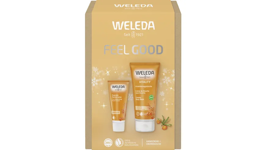 WELEDA Dein Verwöhnmoment Sanddorn Geschenkpackung