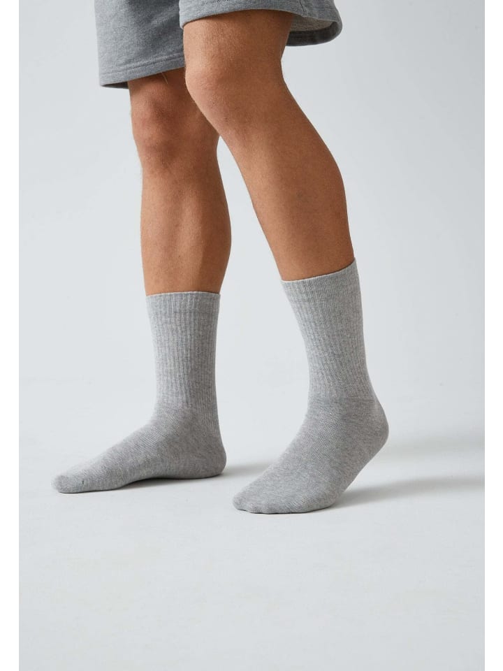 SNOCKS Tennissocken aus Bio-Baumwolle 4 Paar in Grau günstig kaufen