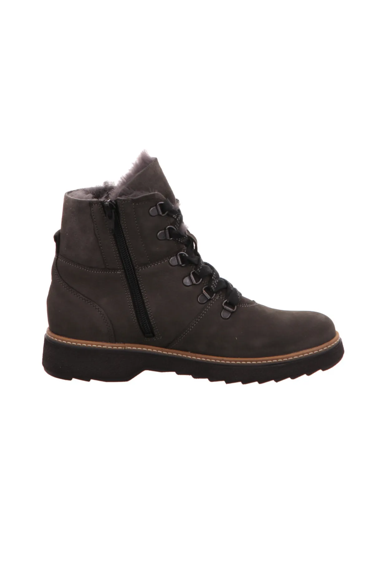 Waldläufer  Stiefelette - Grau - Flacher Absatz