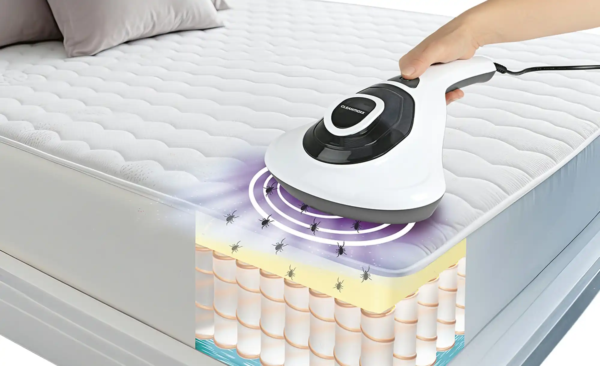 CleanMaxx Milben Handstaubsauger 15176