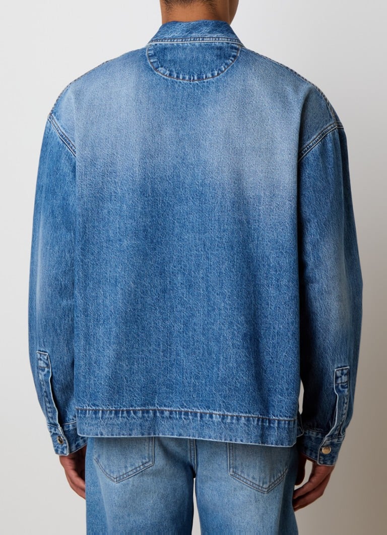 Jachetă din denim Jacquemus cu buzunar la piept