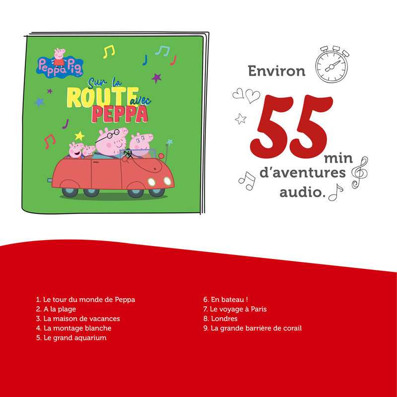 Figurine Tonie Sur la route avec Peppa Pig Tonies