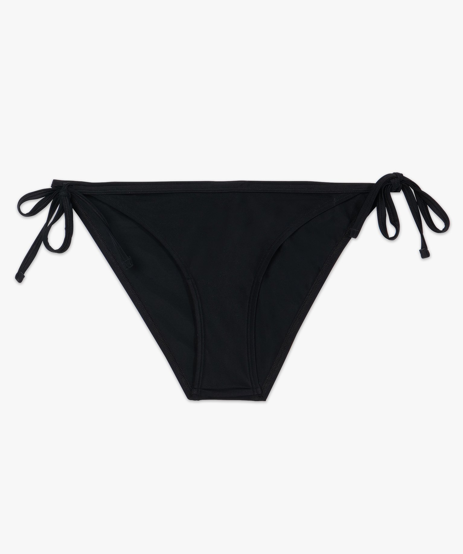Bas de maillot de bain femme forme slip avec liens noir | GEMO