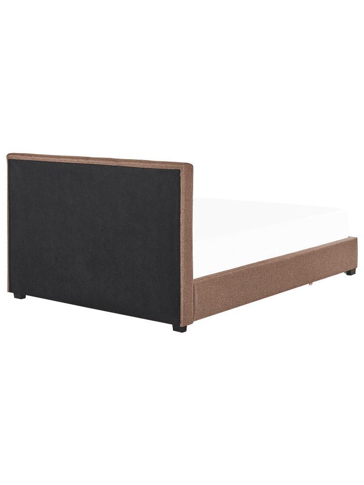 Beliani Doppelbett LA ROCHELLE in Braun - (W) 193 x (H) 109 x (L) 213 cm günstig kaufen onesize