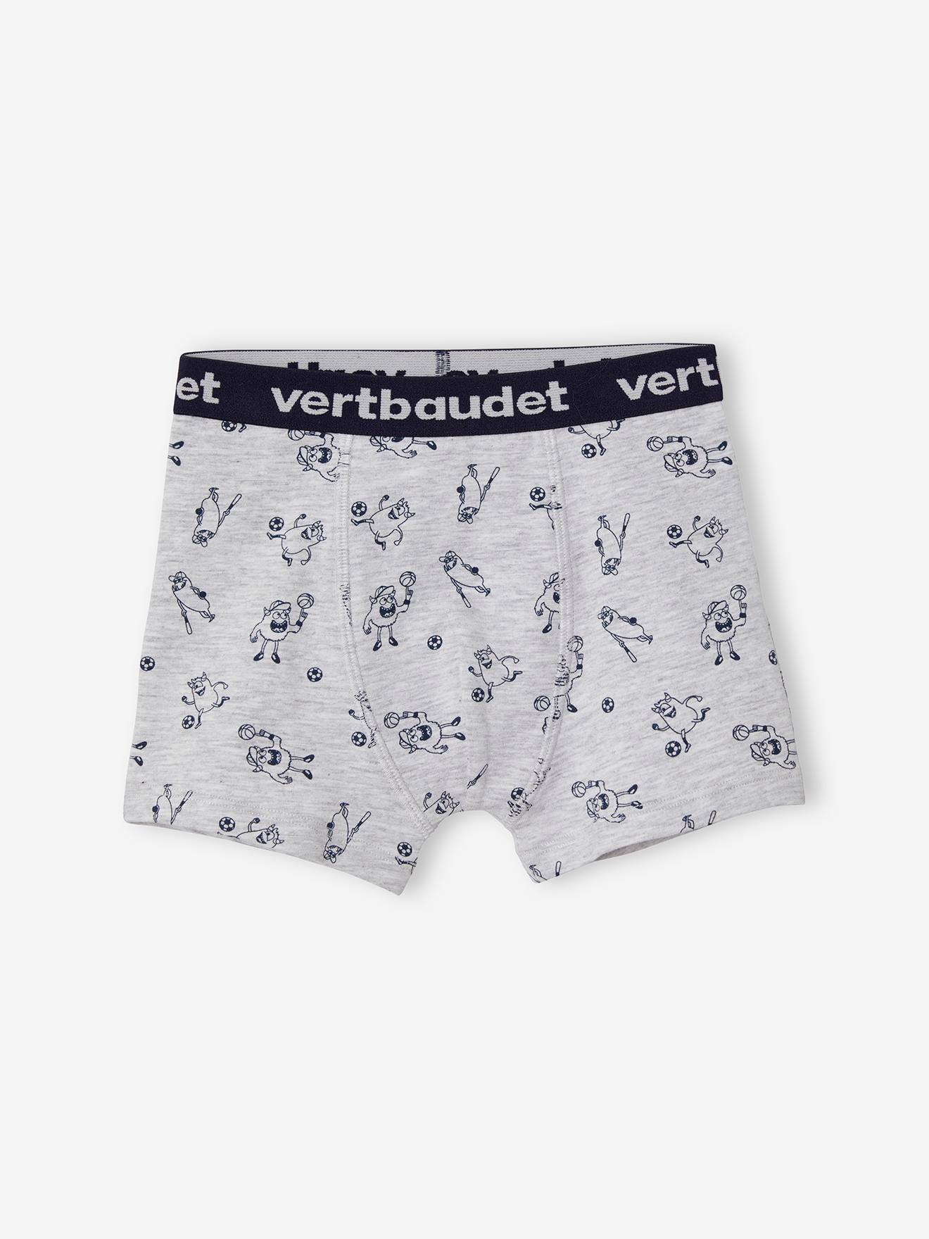 Vertbaudet 5er-Pack Jungen Boxershorts, Monster Oeko-Tex - pack blau/gelb
