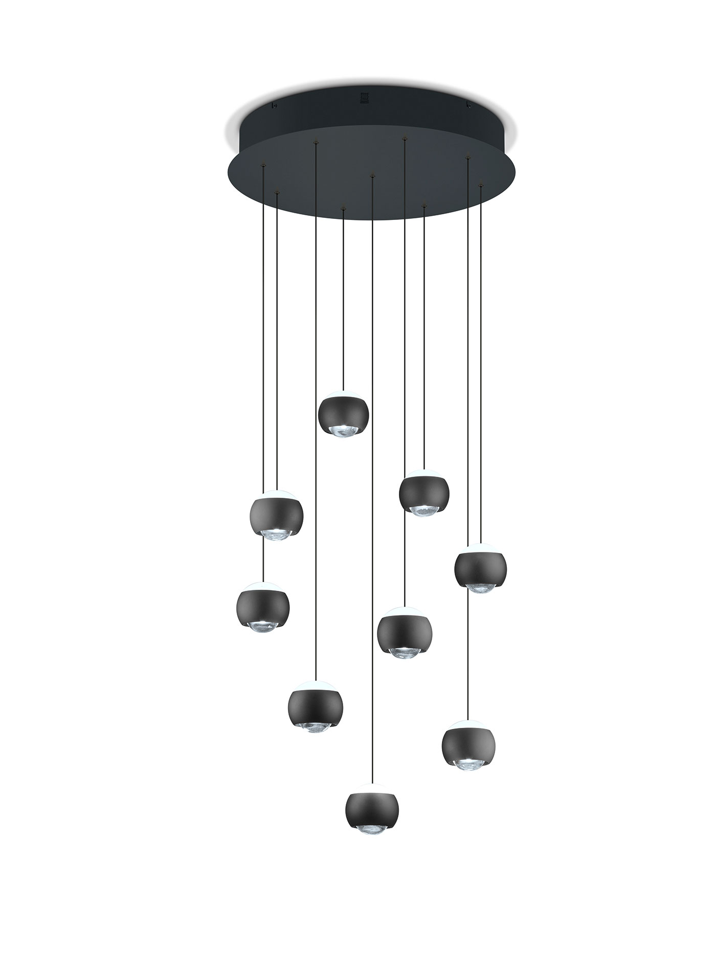 MusterringLED-Pendelleuchte 9flg