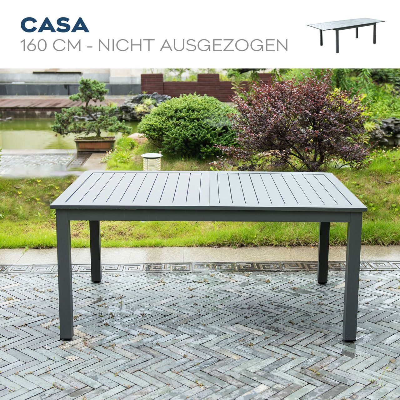 Home Deluxe Sitzgruppe CASA MADERA 6 Stühle