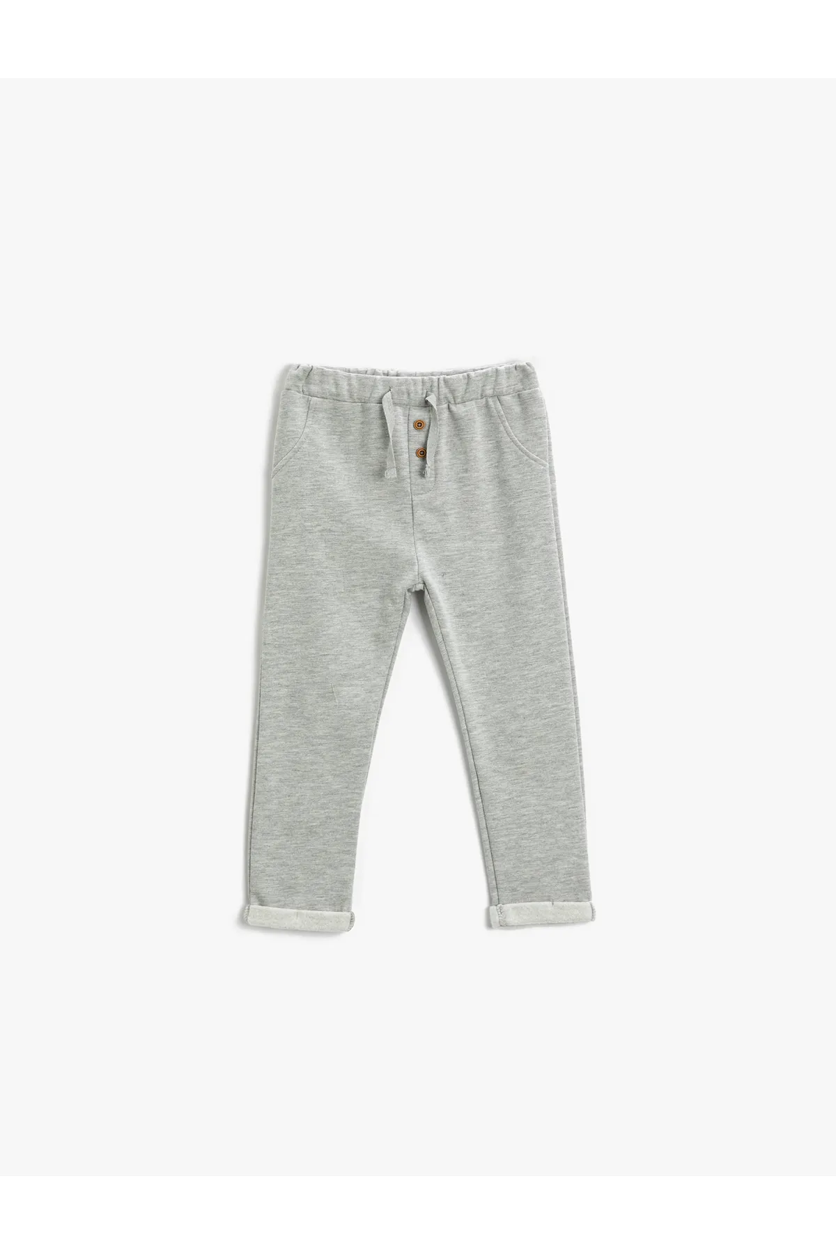 Koton  Basic-Jogginghose mit Knöpfen, detaillierter Tasche, elastischem Taillenband