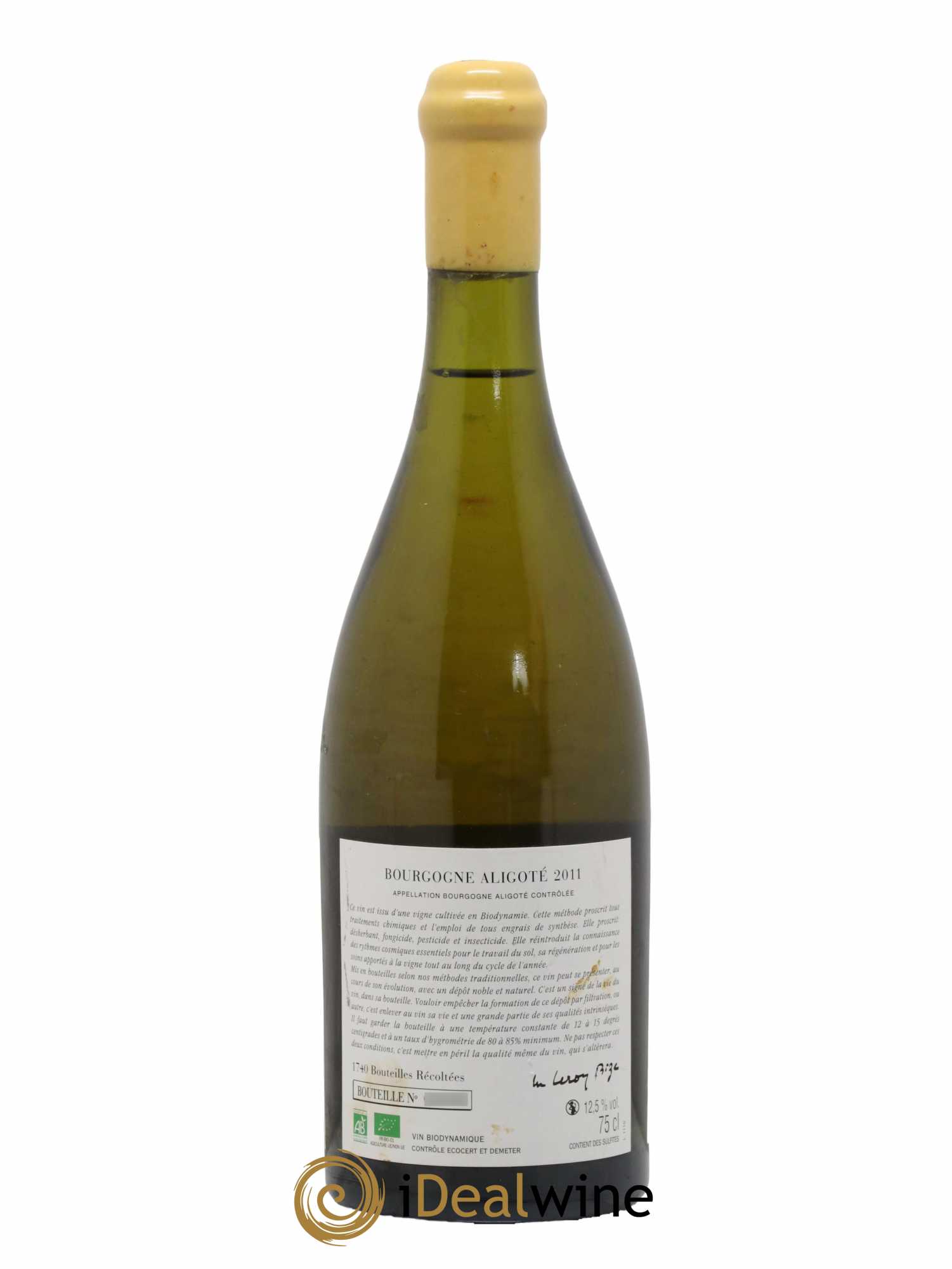 Bourgogne Aligoté Sous Chatelet d'Auvenay (Domaine)  2011 - Lot de 1 Bouteille