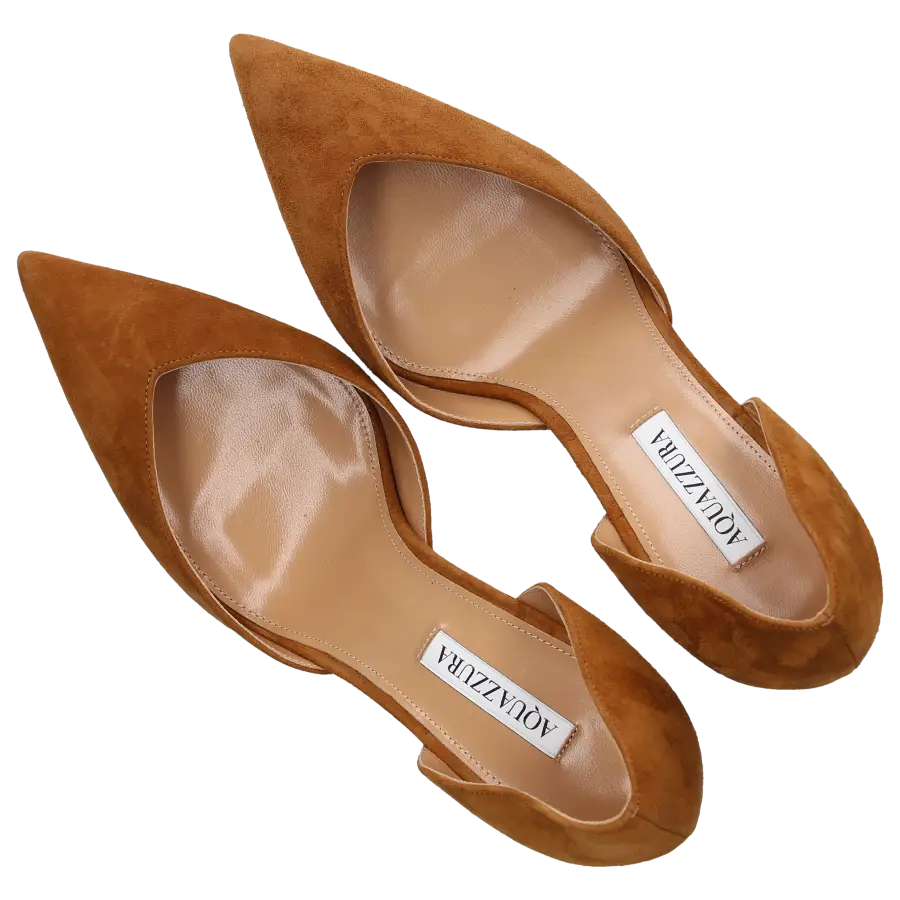 Aquazzura - Pumps UPTOWN 105 Veloursleder - beige