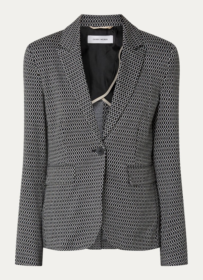 Gerry Weber blézer fedőzsebekkel és jacquard mintával