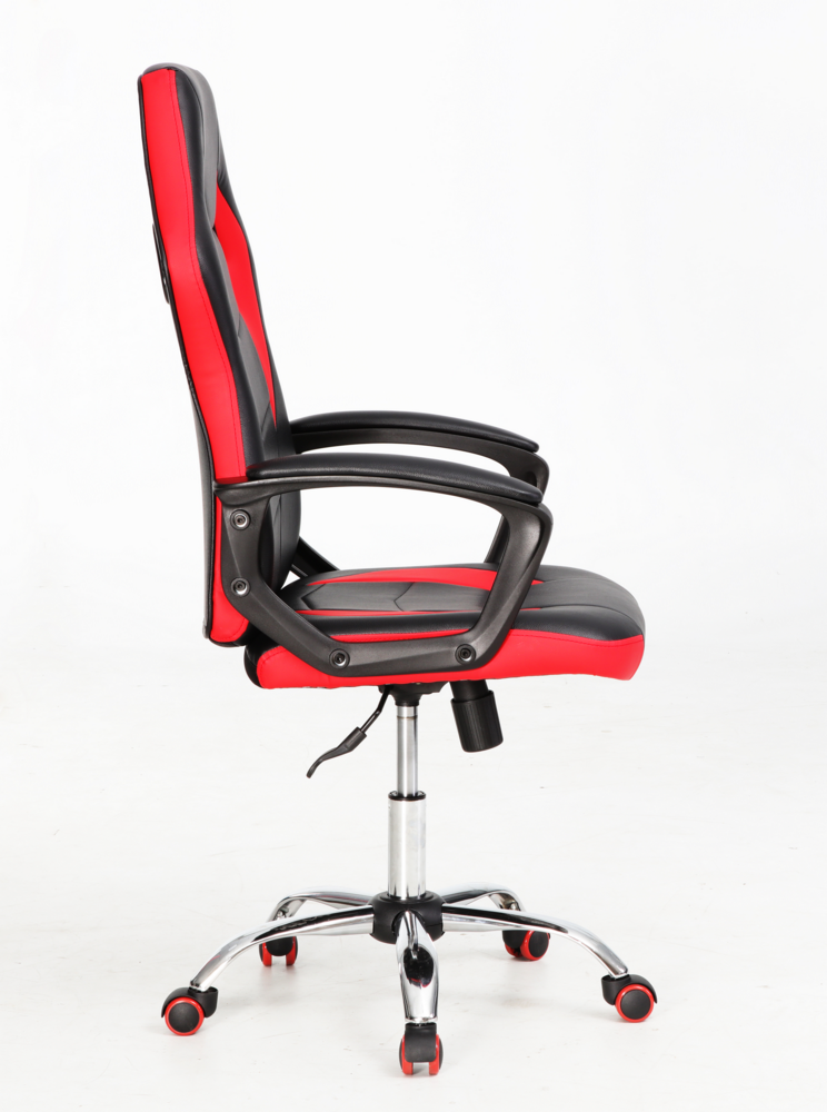 Happy Home Happy Home gepolsterter & ergonomischer Gamingsessel schwarz & rot