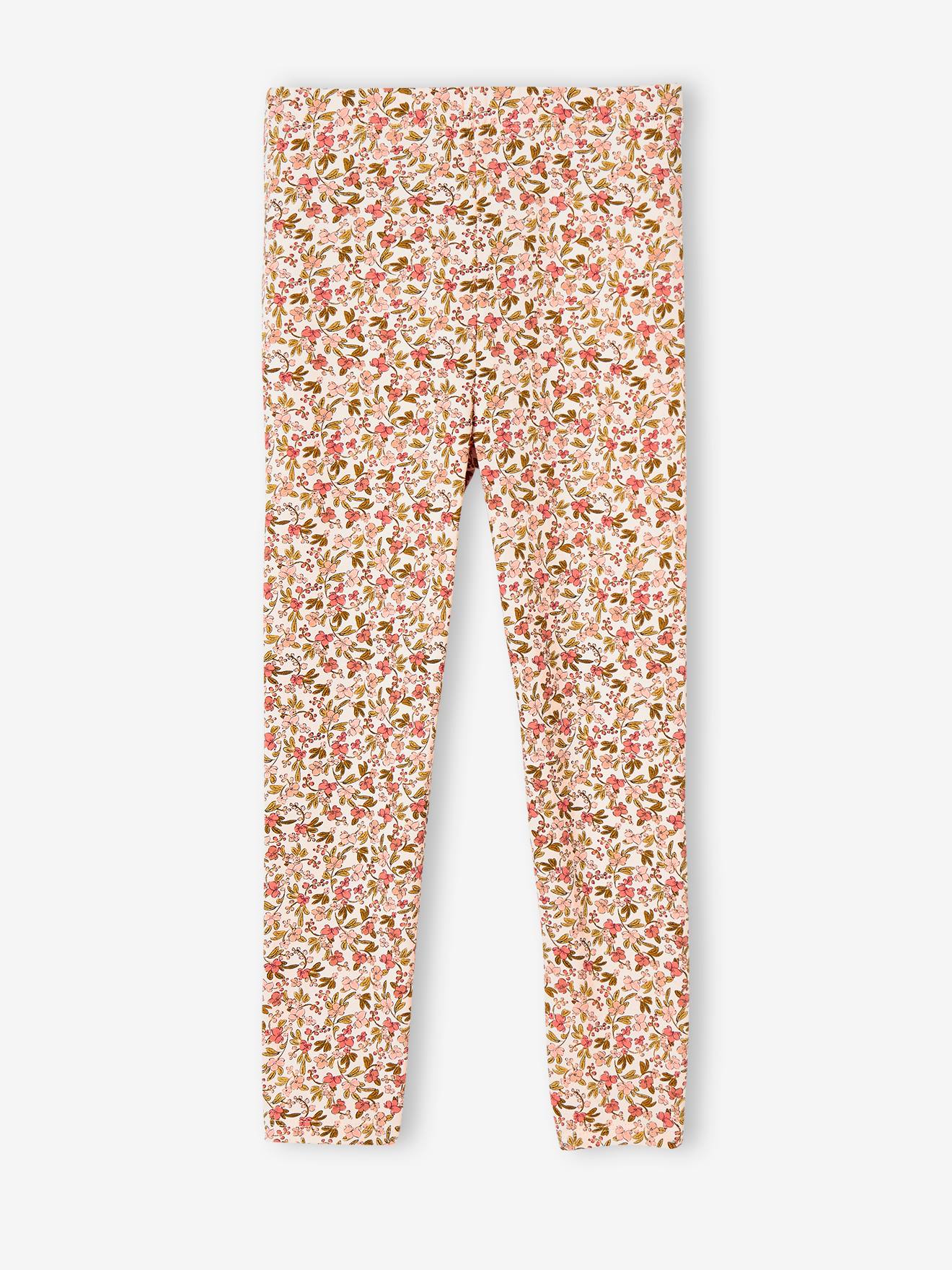 Legging fille imprimé vert de gris