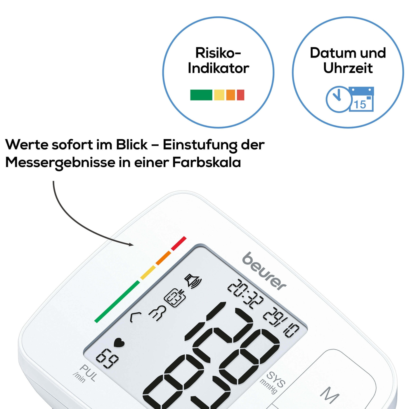 Beurer sprechendes Handgelenk-Blutdruckmessgerät BC 21-Handgelenk-Blutdruckmessgerät mit Sprachausgabe