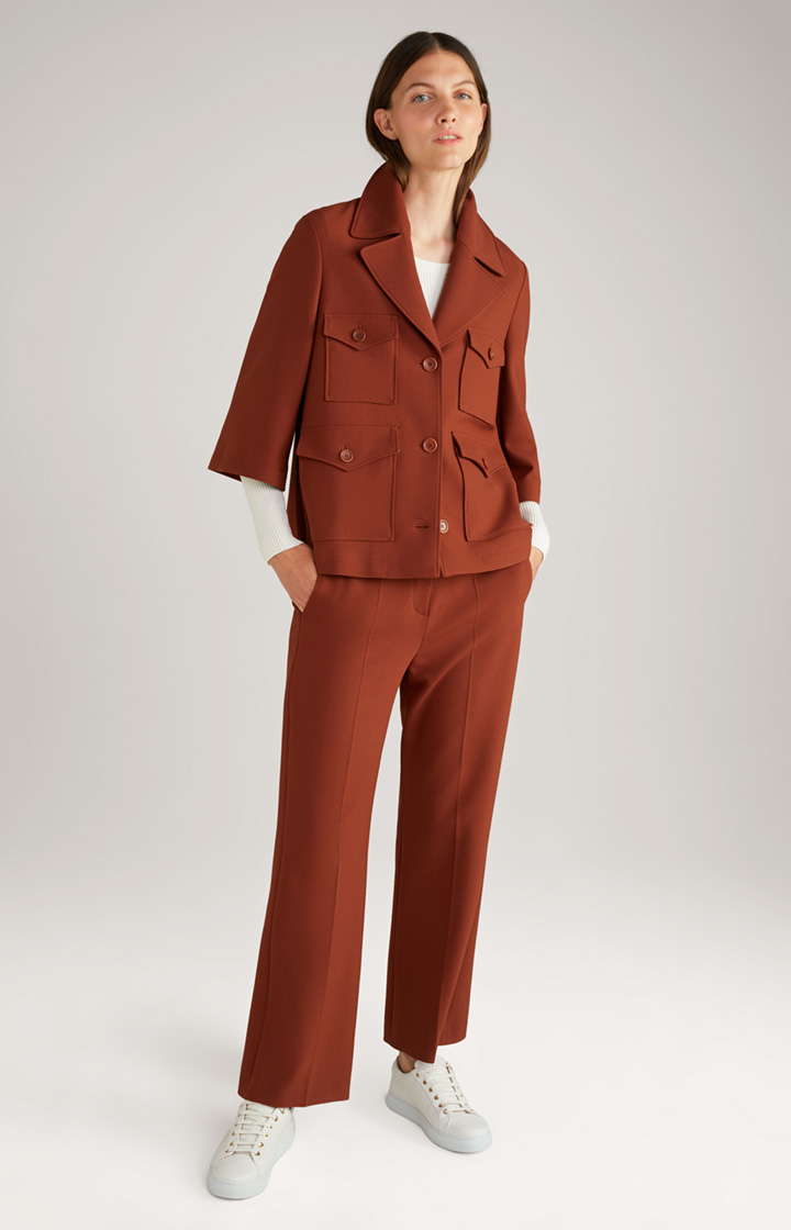 Blazer-Jacke in Kupferbraun