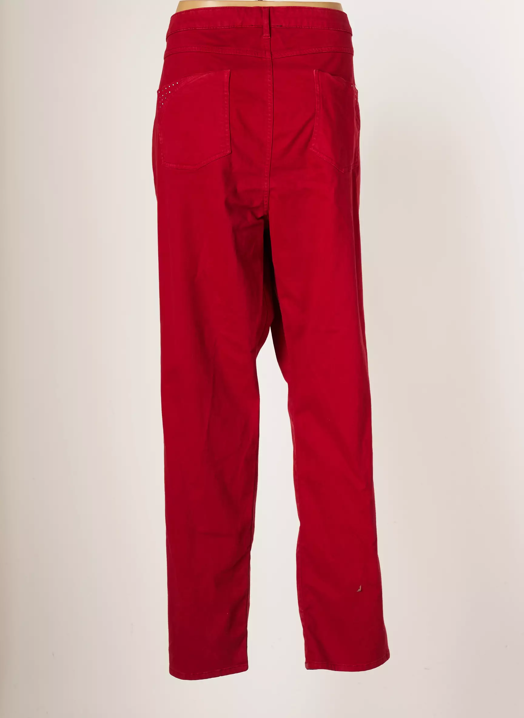 Jumfil Pantalons Slim Femme couleur rouge