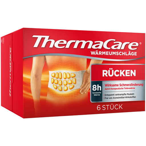 THERMACARE Rückenumschläge S-XL z.Schmerzlind.  6 St