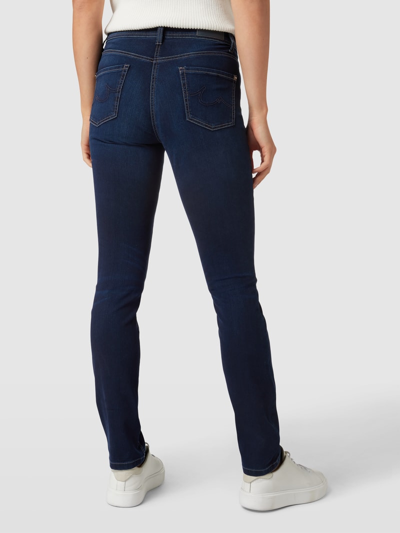 Jeans mit Kontrastnähten Modell 'PARLA' in blau