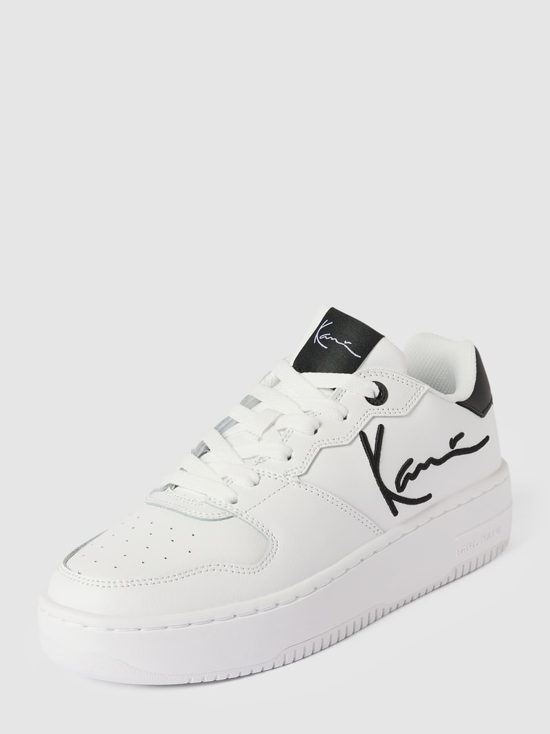 Sneaker mit Label-Stitching Modell '89 UP' in weiss