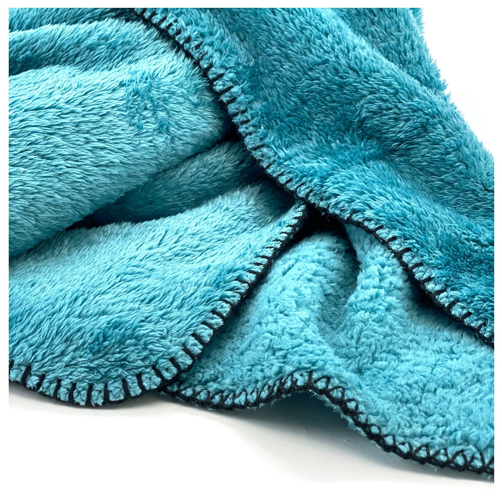 Wohndecke Flauschig weiche Kuscheldecke Teddy Plüsch Decke, heimtexland, Langflor Sofadecke I kuschelig weich I warm I XL 150x200 cm