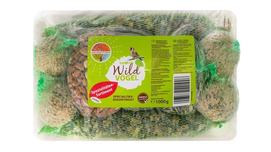 Fidelio Vogeltrockenfutter Spezialitäten-Sortiment 1 kg