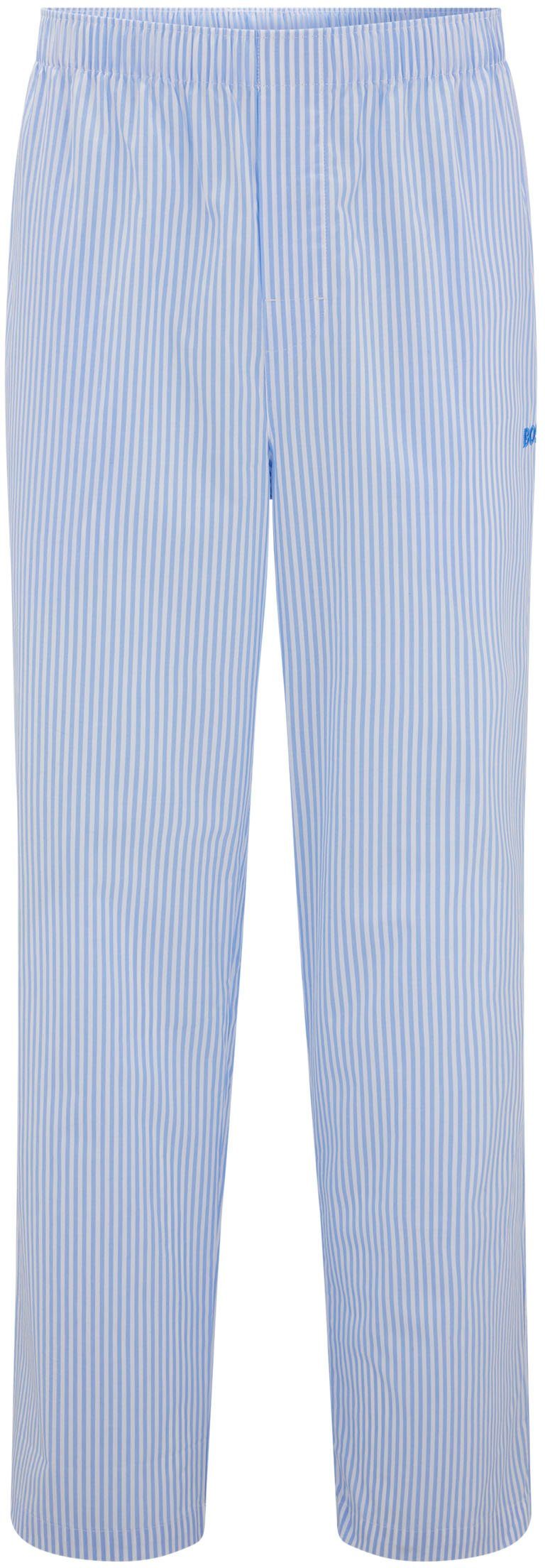 HUGO Schlafanzug Stripe Pants im modischem Strerifen & BOSS Logo-Schriftzug