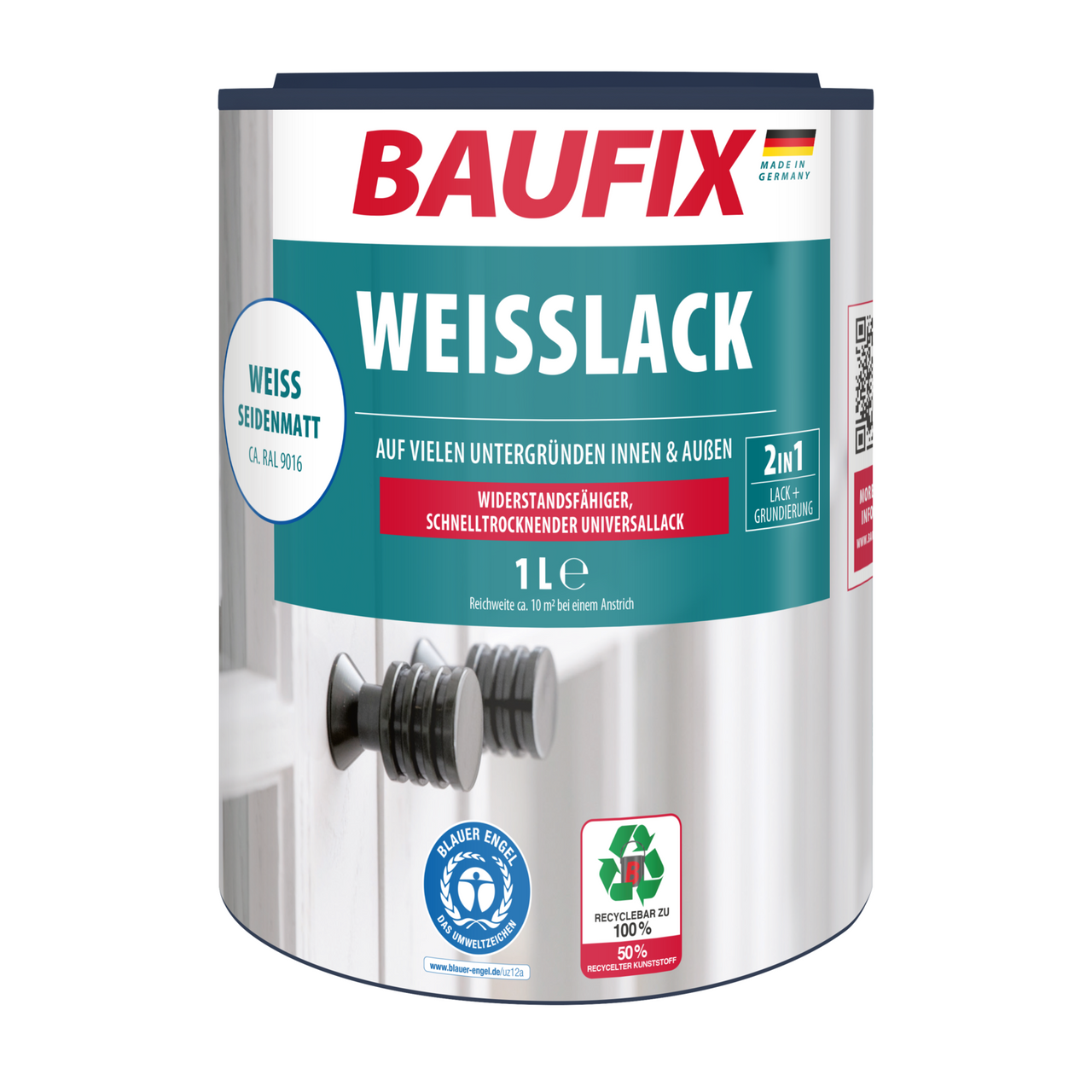 Baufix Weißlack seidenmatt