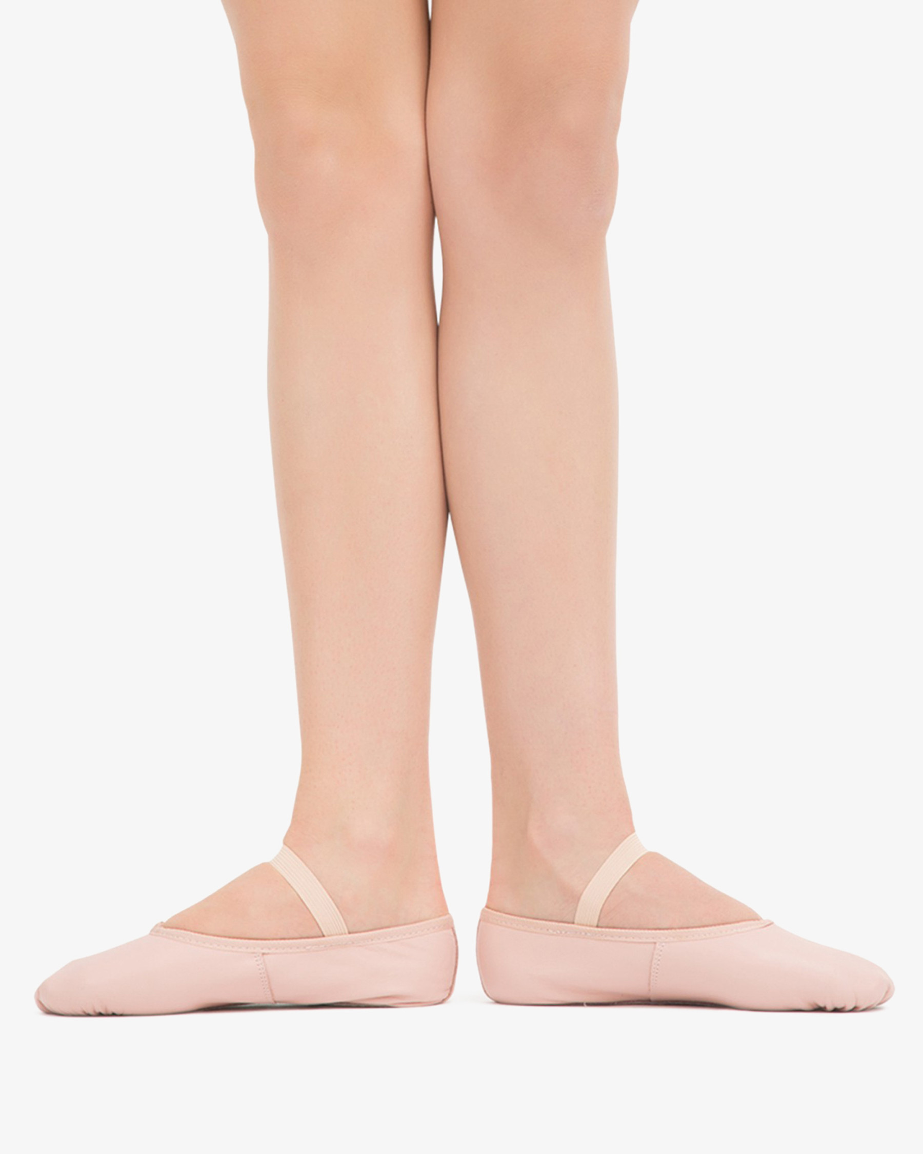 Soft ballet shoes with full sole - LEATHER