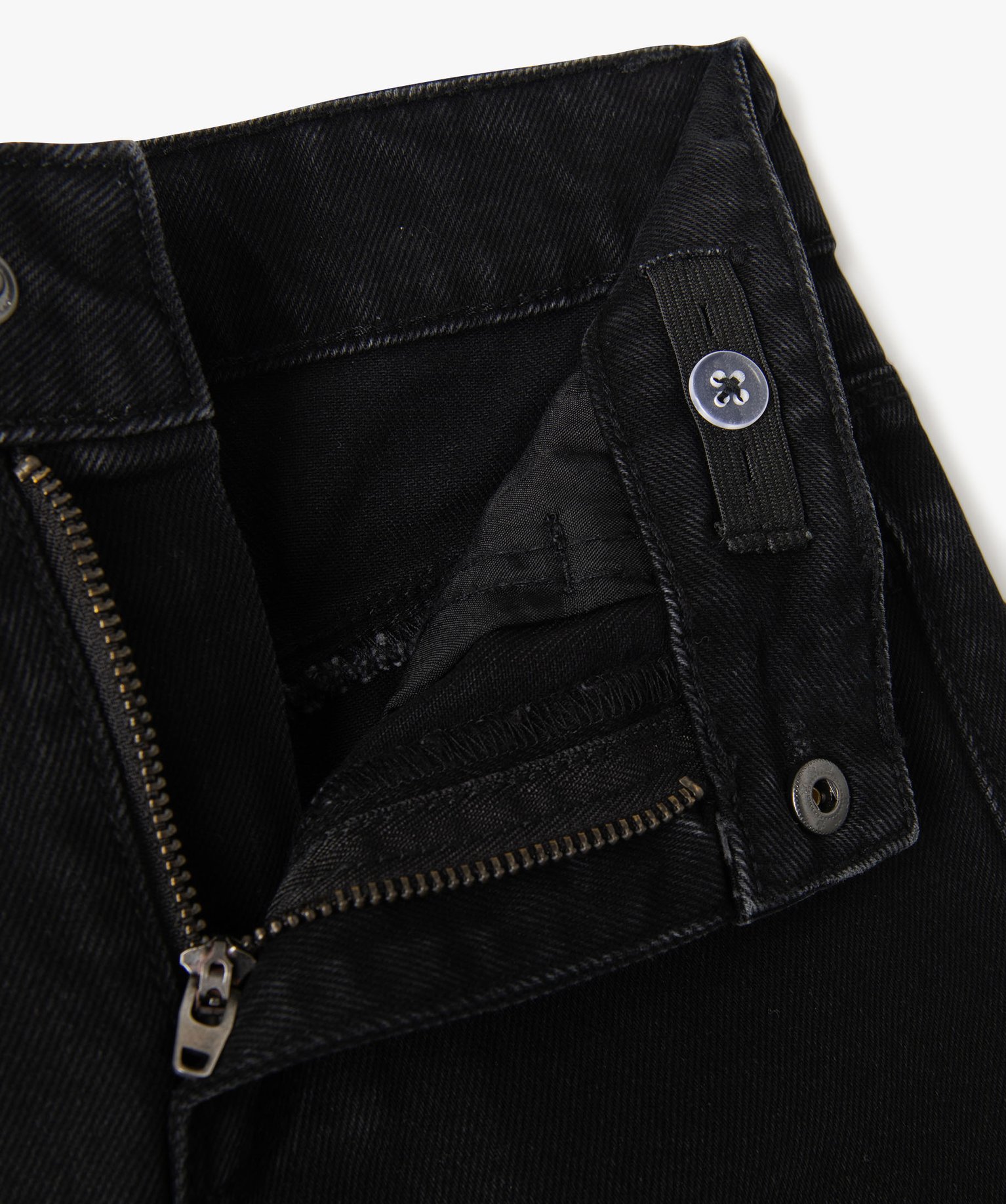 Jean fille coupe large noir | GEMO