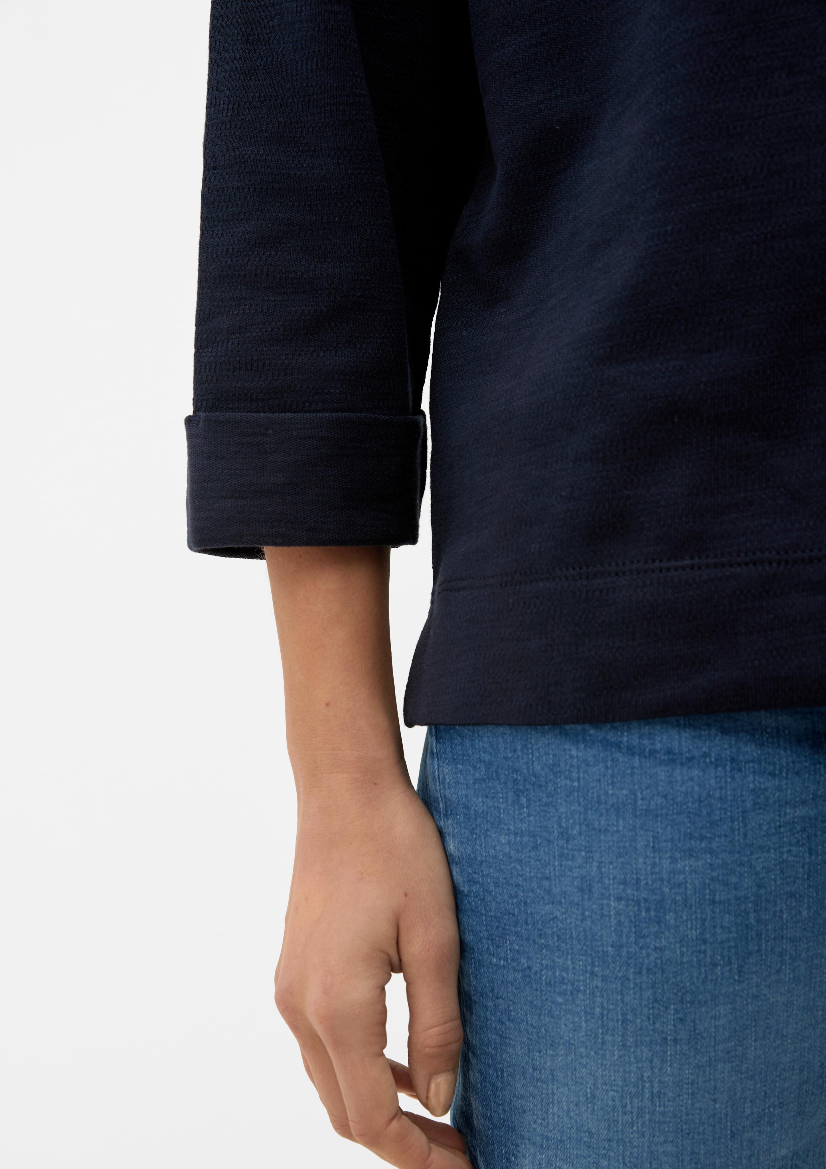Baumwollshirt mit Flammgarnstruktur  2129826-5959