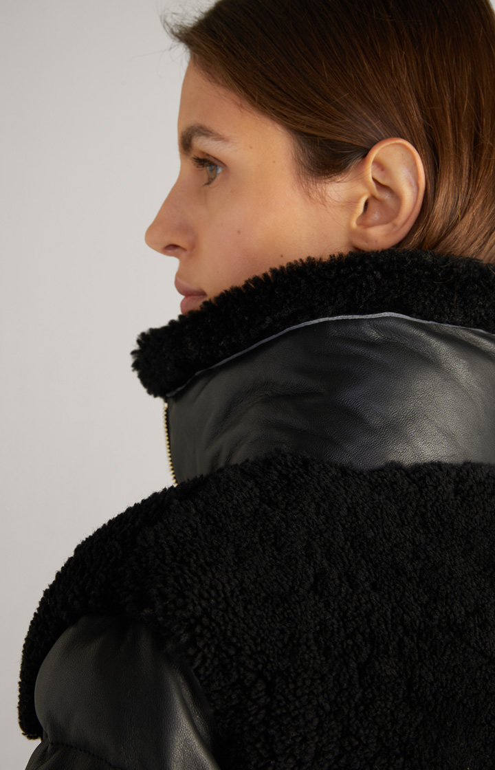 Lederjacke in Schwarz