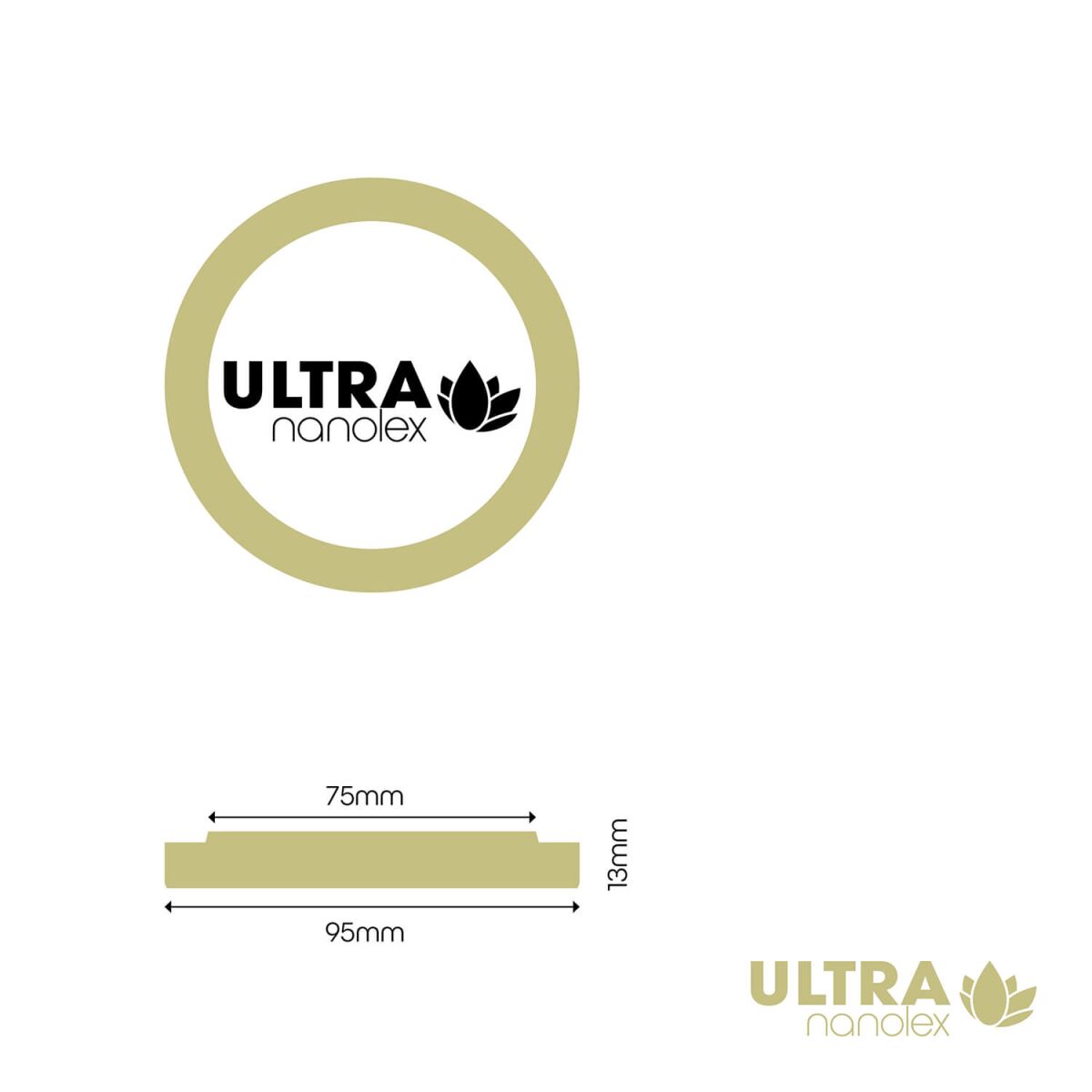 Nanolex Polierpad Ultra 75mm dünn sehr hart 3Stk.