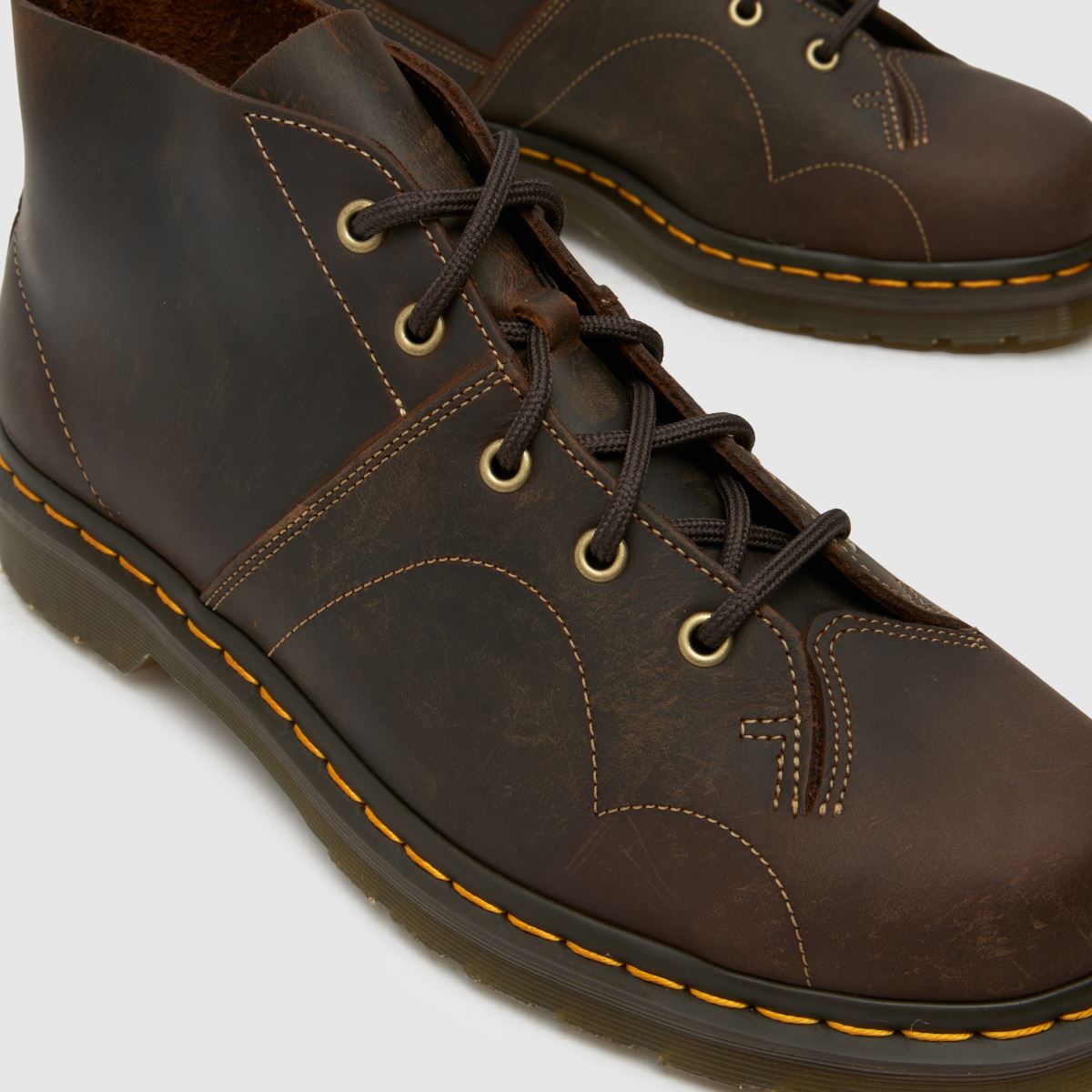 Dr Martens – Mörkbruna Church Monkey-stövlar