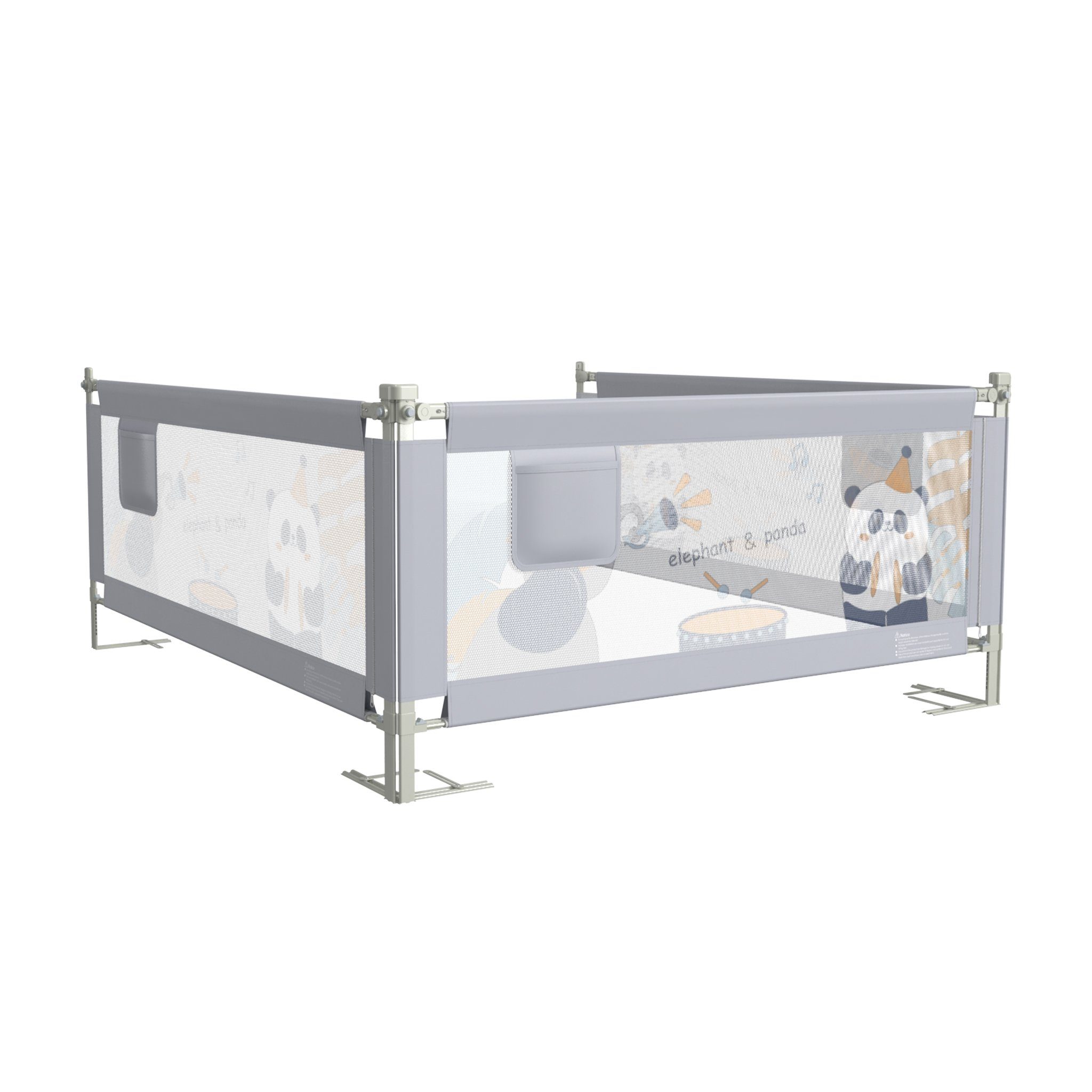 UISEBRT Bettschutzgitter Bettgitter Rausfallschutz Babybettgitter 150/180/200cm