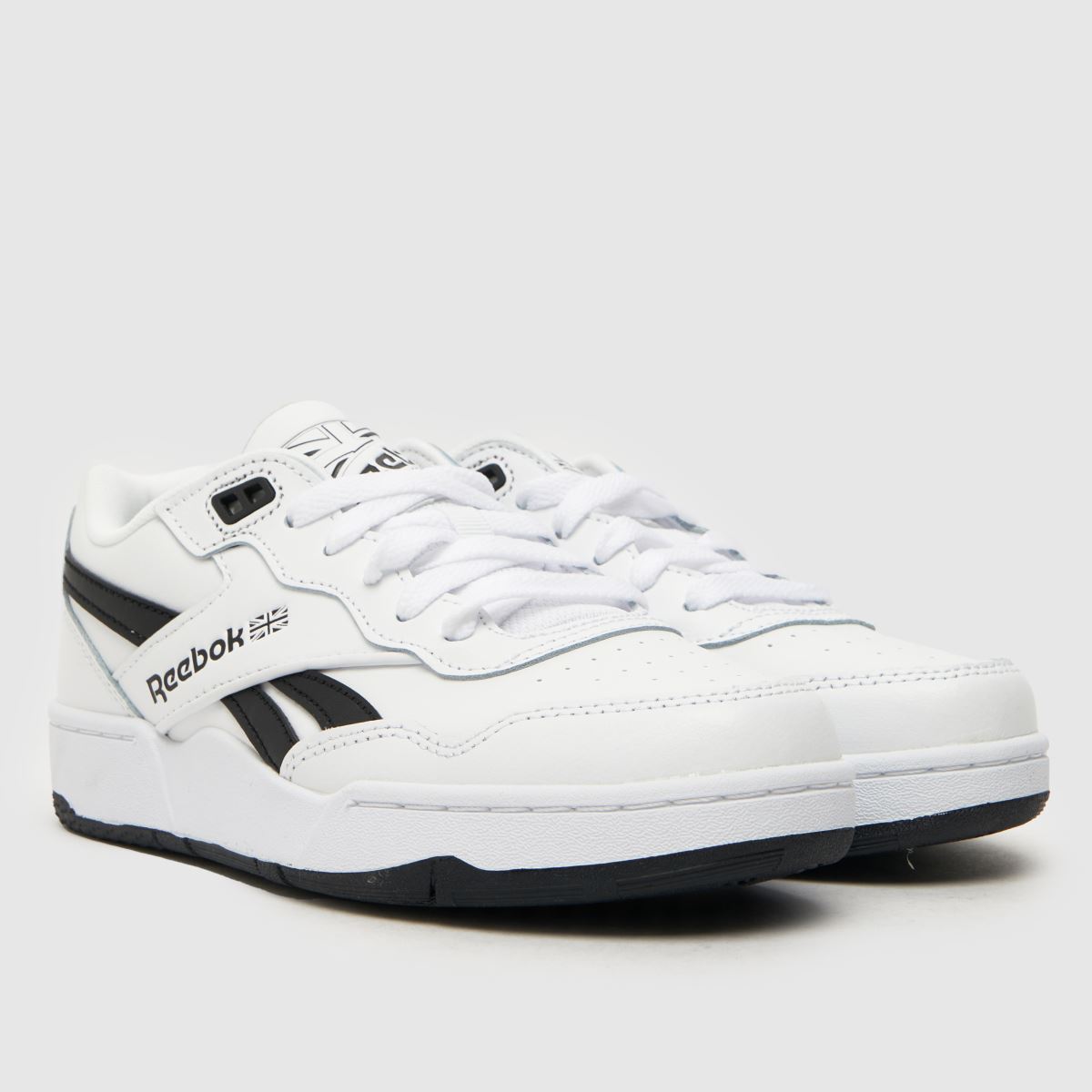 Reebok vita och svarta bb 4000 ii juniorträningsskor
