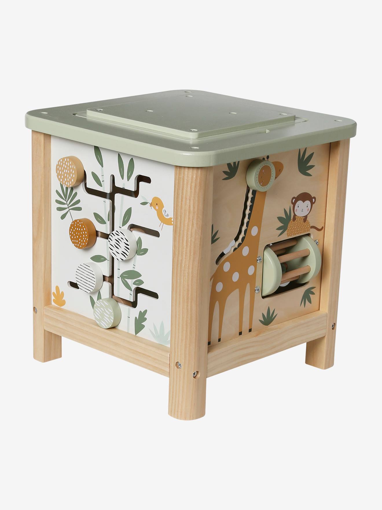 Grand cube d'activités en bois FSC® tanzanie