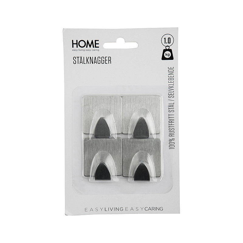 Home Stålknagger Med selvklebende tape