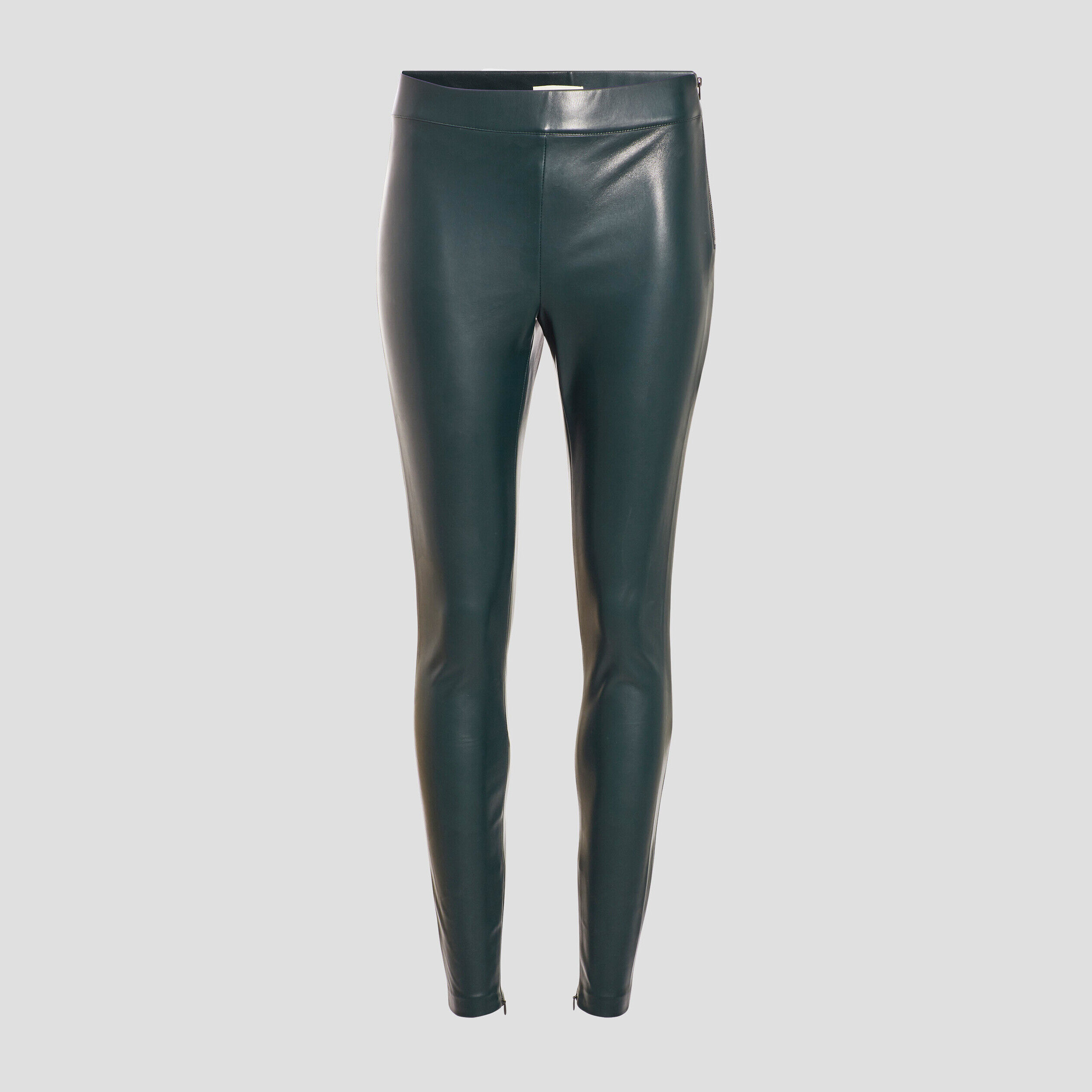 Legging similicuir vert kaki femme | Cache Cache