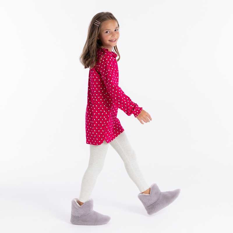 Pyjama 2 pièces en jersey rose fille