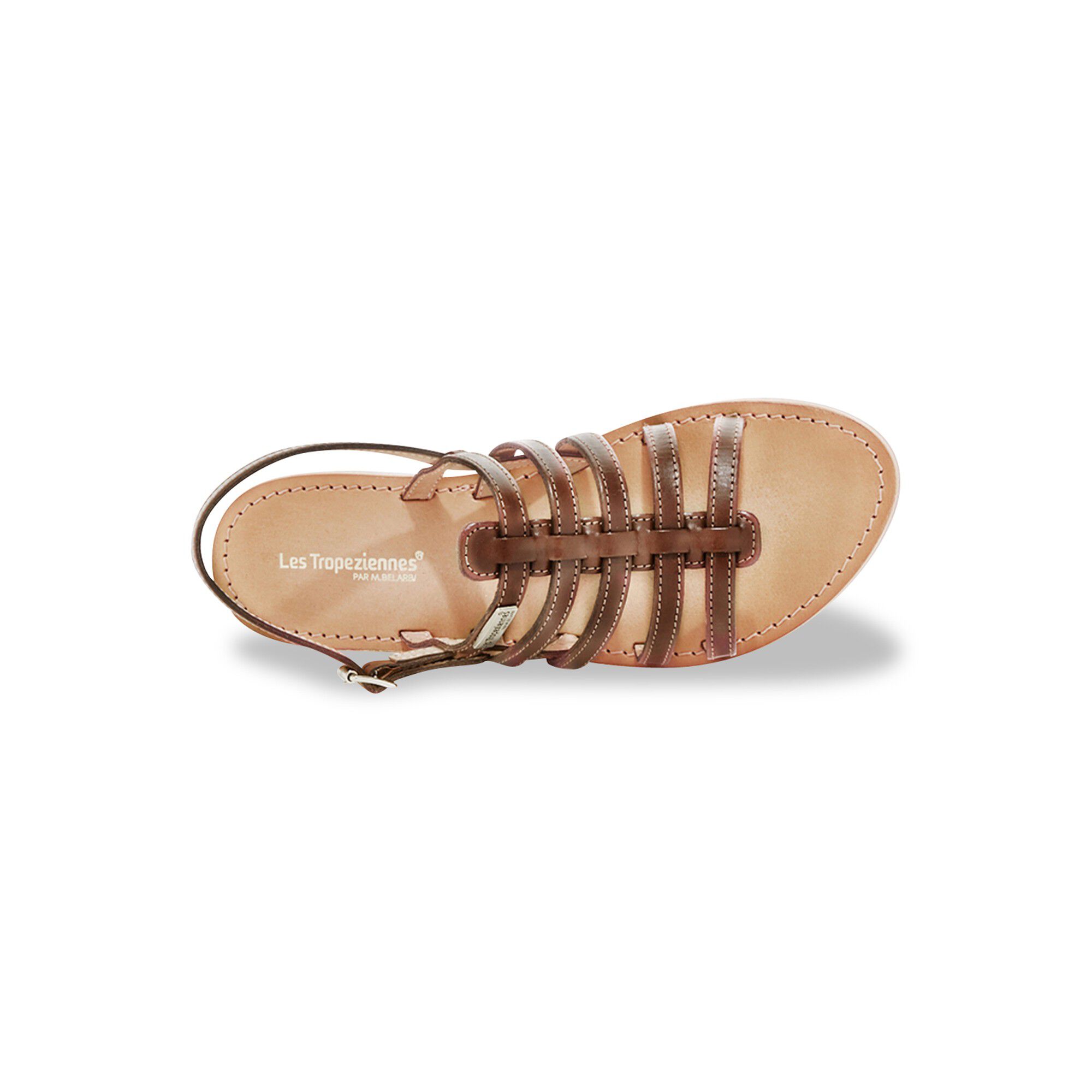 Sandales plates en cuir Hikano