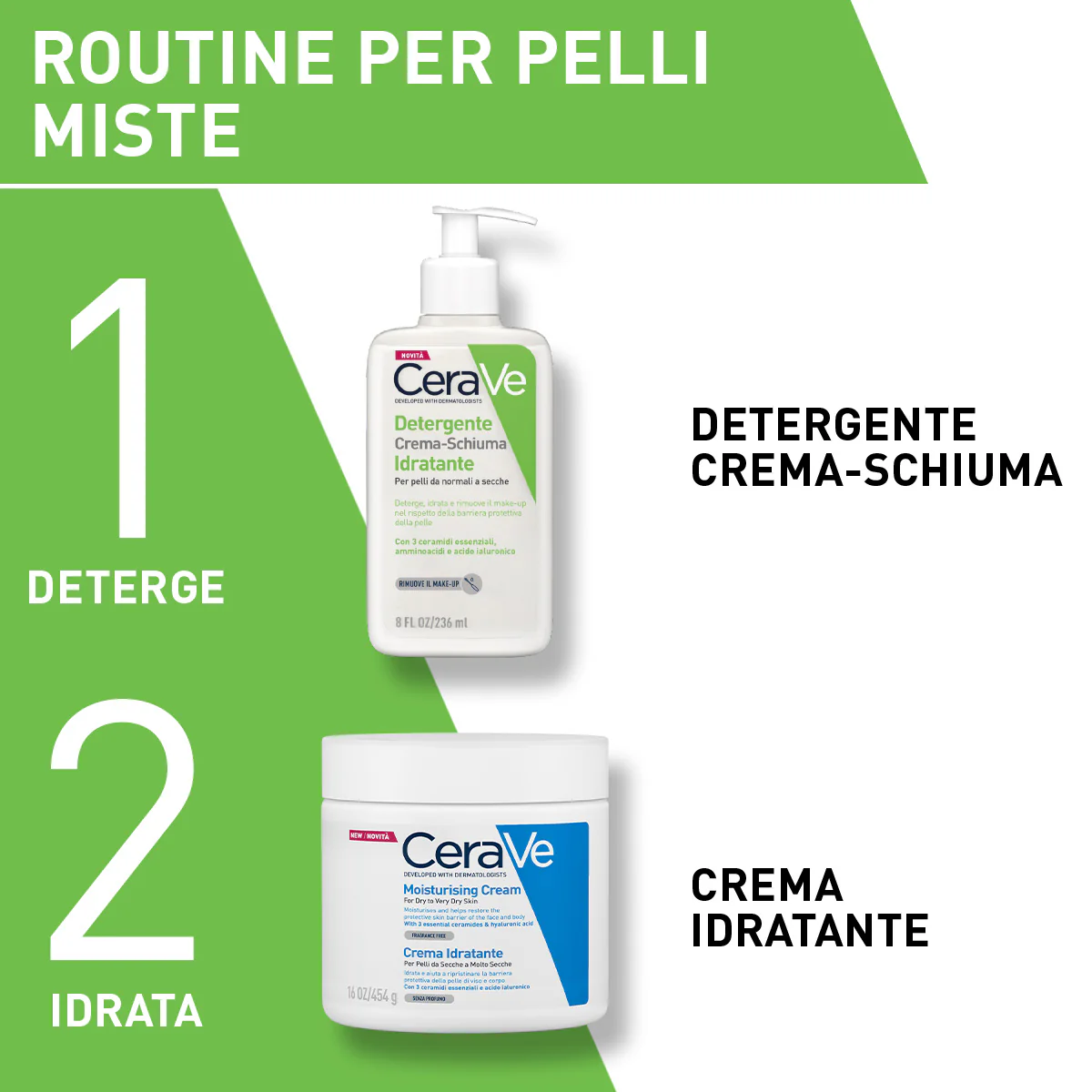 Cremă-spumă hidratantă de curățare - Gel de curățare facială, baie și duș
