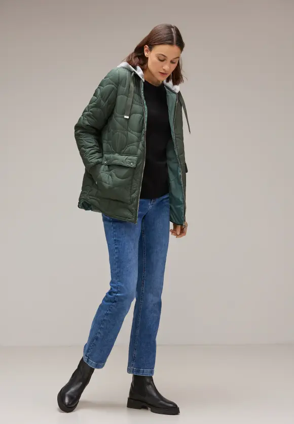 Street One Jacke mit Wording Steppung