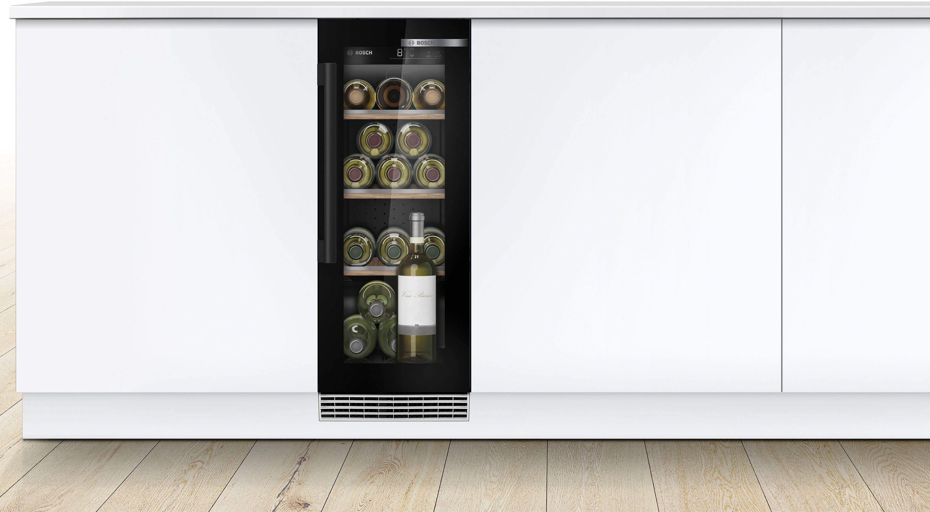 BOSCH Weinkühlschrank KUW20VHF0, für 21 Standardflaschen á 0,75l