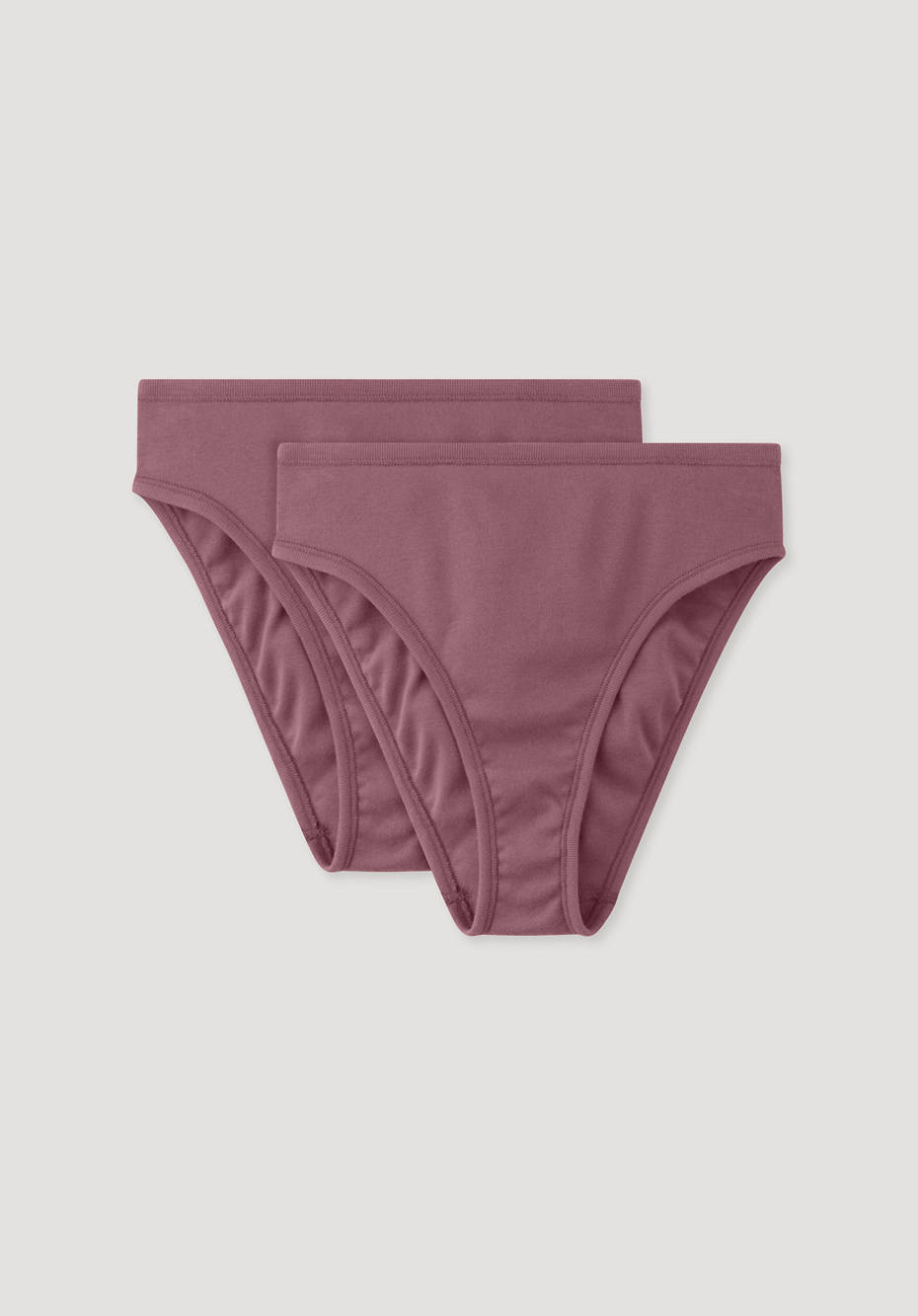 Slip high waist im 2er-Pack aus reiner Bio-Baumwolle