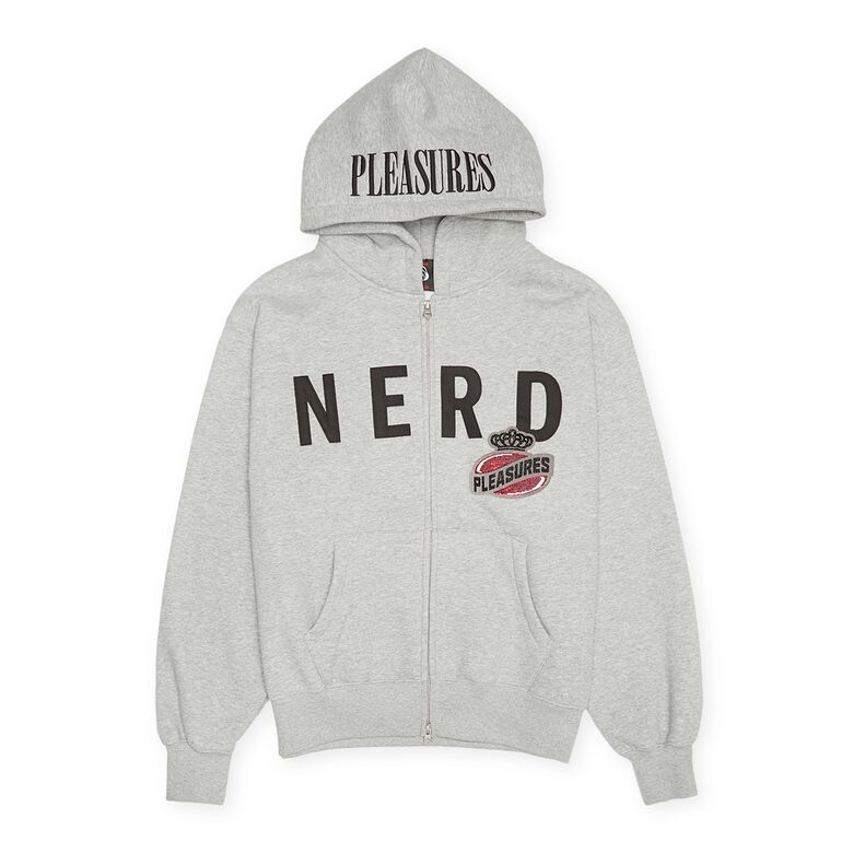 Pleasures x N.E.R.D. Zip Up Hoodie heather grey