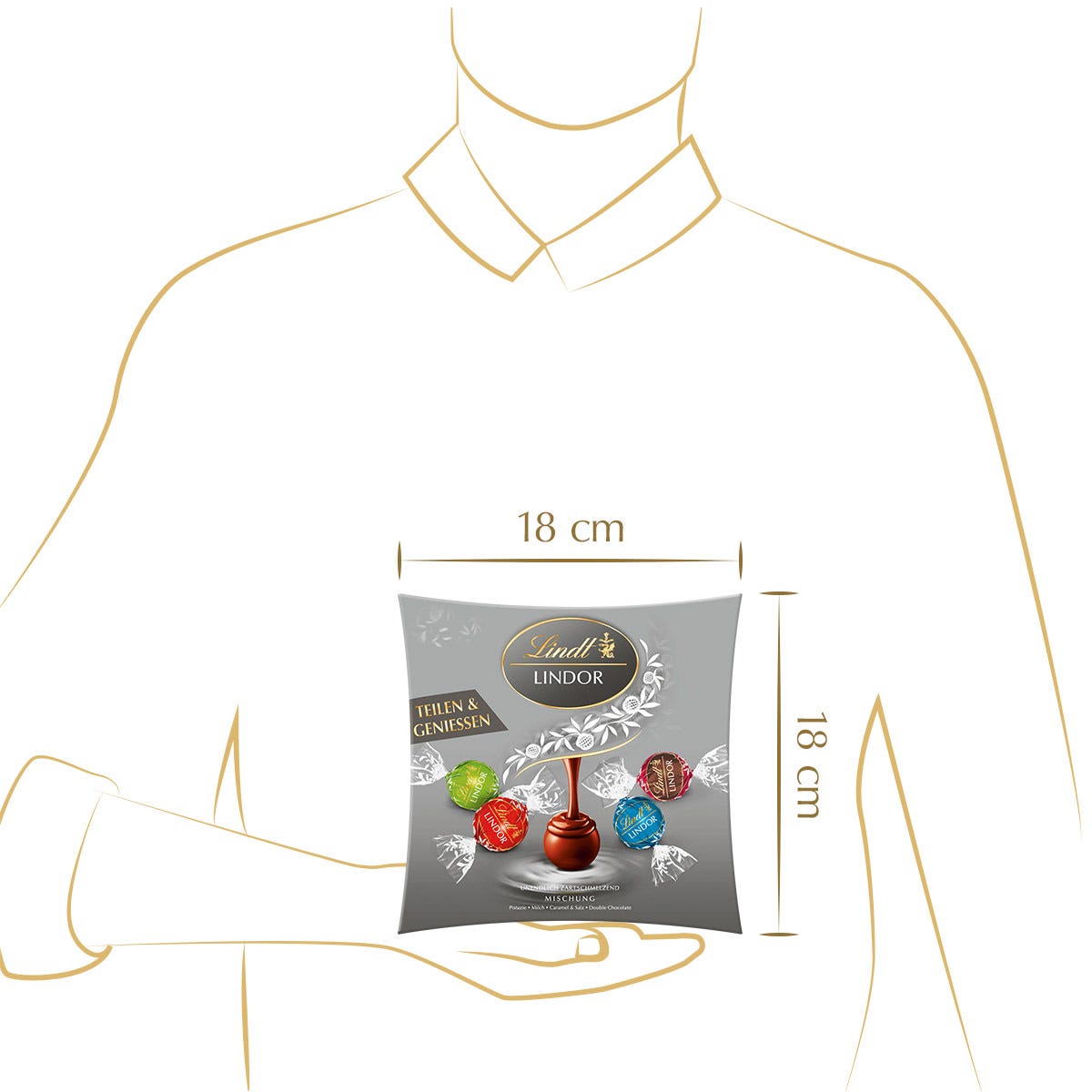LINDOR Sharing Silber, 250g
