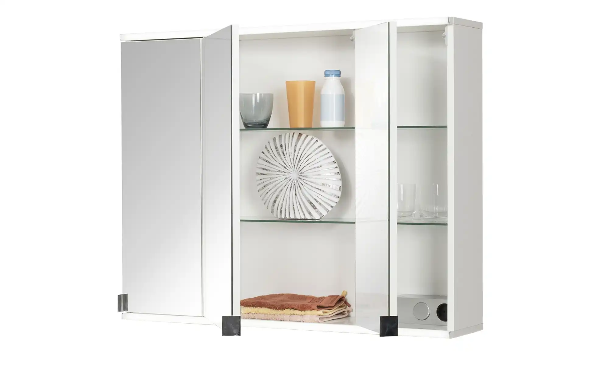 Spiegelschrank 3-türig weiß