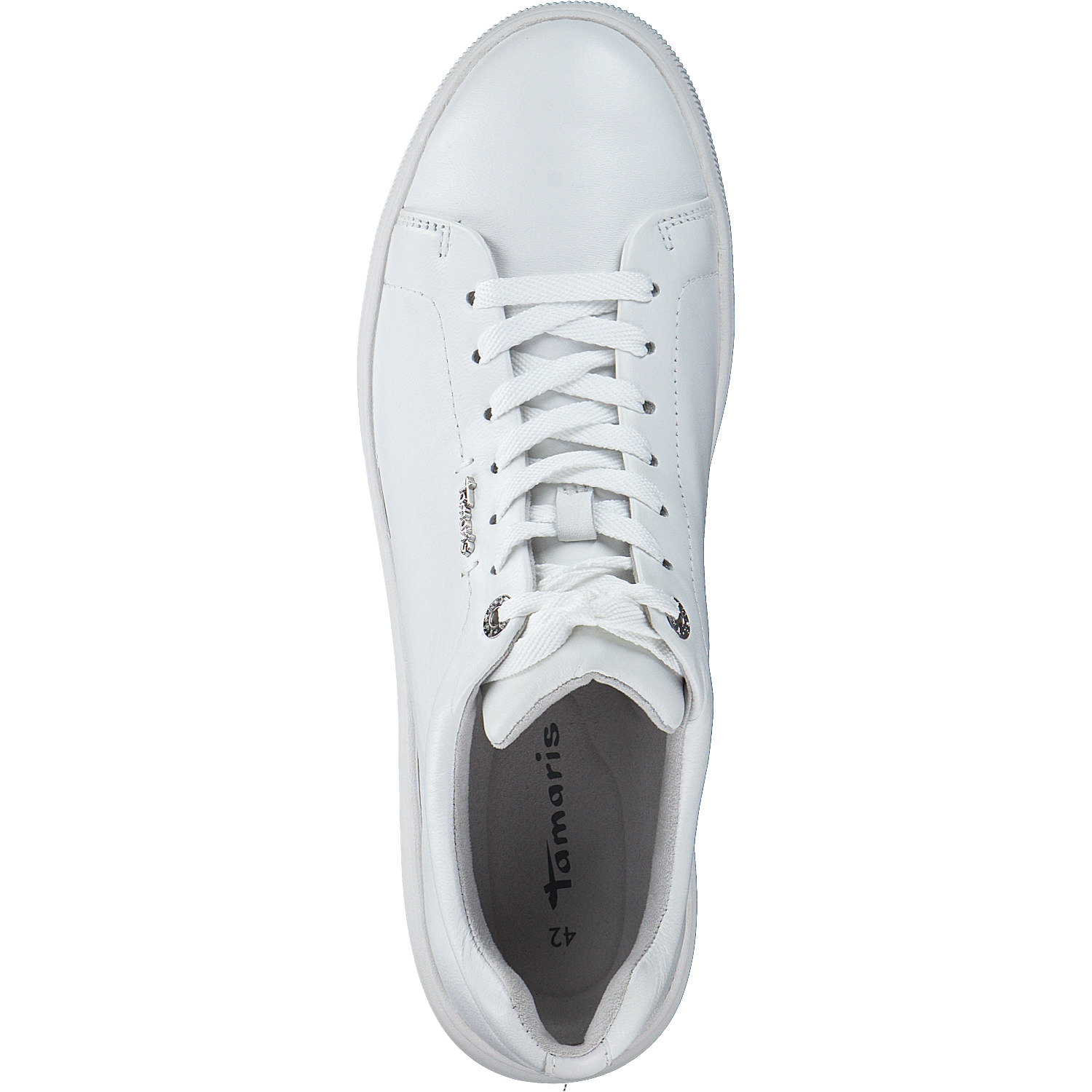 Tamaris 23736-42, Schnürschuhe, Damen, Weiß